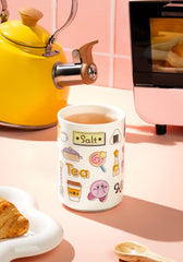 High-quality ceramic Kirby tea cup with vibrant print