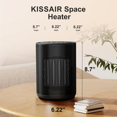 KISSAIR Space Heater tilt-detection sensor for tip-over protection