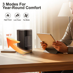 KISSAIR Space Heater portable heater indoor use with remote control