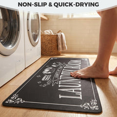 Rug runner for entryway and home spaces