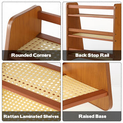 Three-tier rack organizing matcha tools organizer cups and canisters