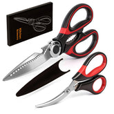 Kitchen Shears Set of 2 heavy duty scissors stainless steel