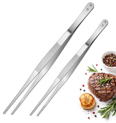 12 inch kitchen tweezers for cooking professional design
