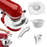 KitchenAid 3-in-1 mixer bowl cover with splash guard
