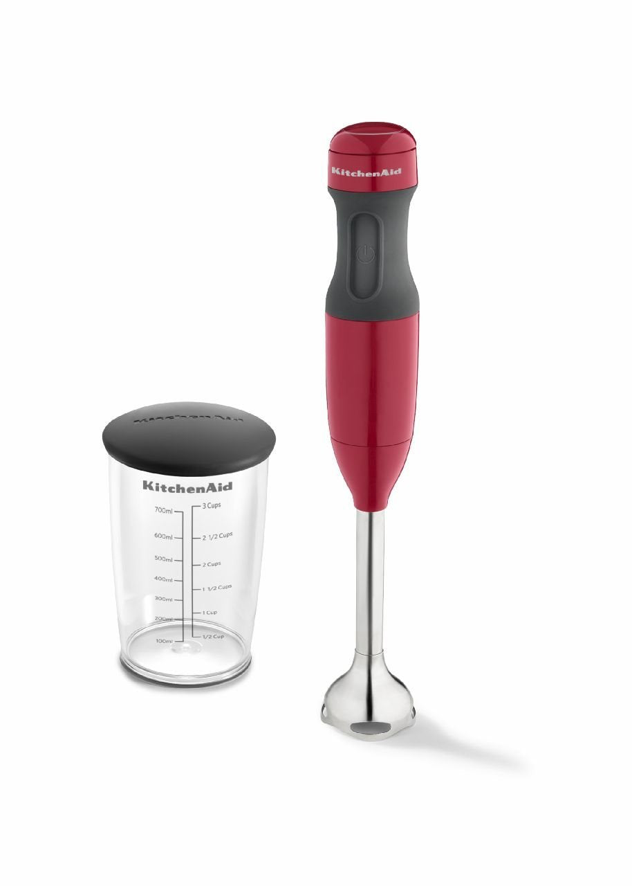 KitchenAid KHB1231 2-Speed Hand Blender Empire Red removable arm