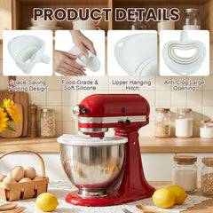 Tilt-Head Stand mixer accessory with foldable funnel