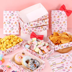 Kitty themed paper tray for party dessert tables