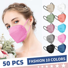 Adult face mask with 3D design and adjustable nose clip