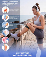 Patellar knee strap with adjustable Velcro for secure fit