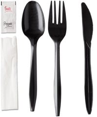 Individually wrapped cutlery kit sanitation grab-and-go