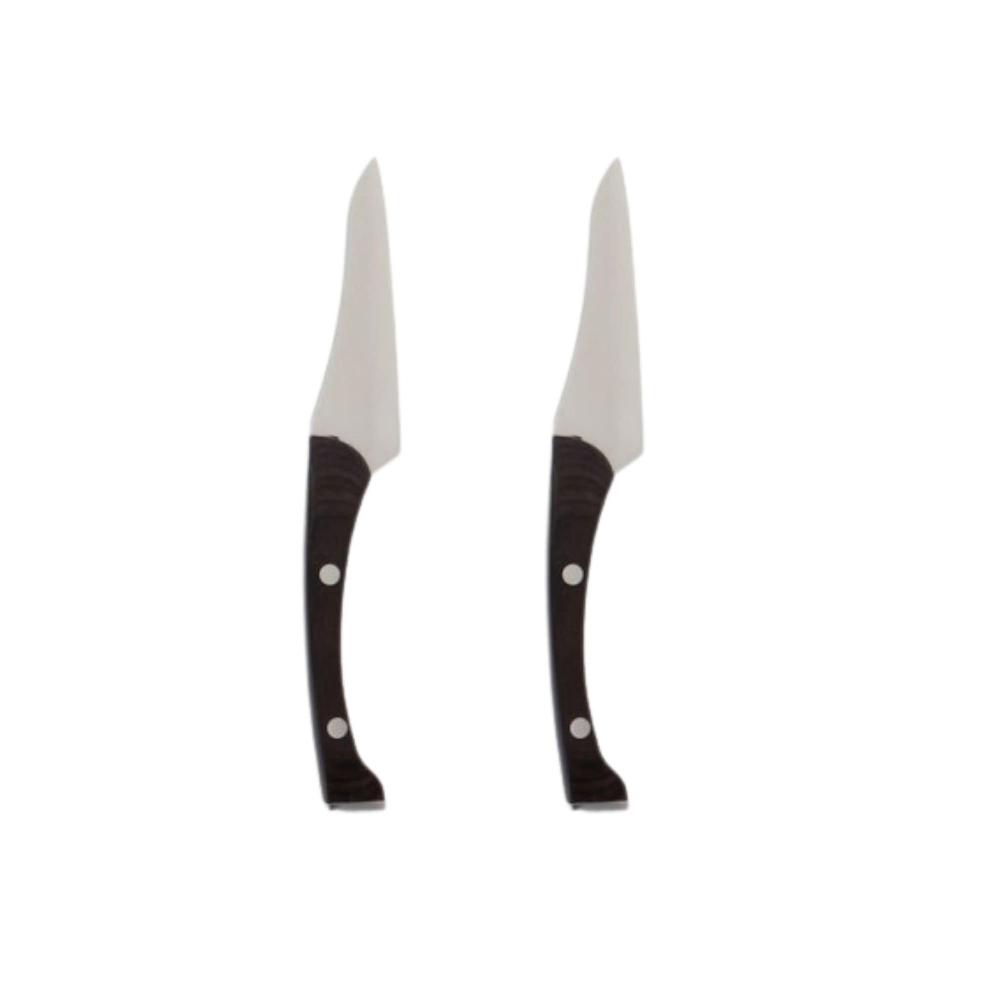 KNORK Pakkawood Walnut Paring Knife 3.5 inch blade with packwood handle