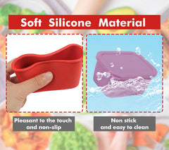 Leak-proof lid detail on KOLUTI silicone container