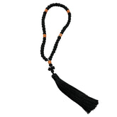 Komboskoini 50-knot prayer rope with cross charm black