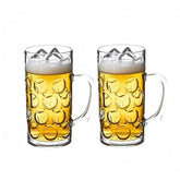 Komost 42oz plastic large beer mugs with handle