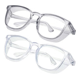 konqkin safety glasses anti fog square frame front view