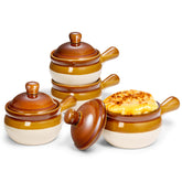 KooK French Onion Soup Crocks 15oz set of 4 ceramic bowls