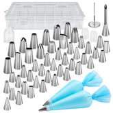 Kootek piping bags and tips set with 13 large tips and 35 standard tips