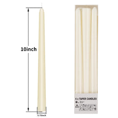 ivory taper candles 10 inch korcci for holiday decor