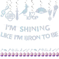 KPOP Theme Party Decor banner 16Pcs image