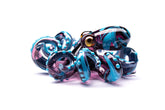 Kracken purple turquoise glass octopus necklace pendant