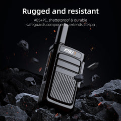 KSUN Portable durable design intercom with belt clip