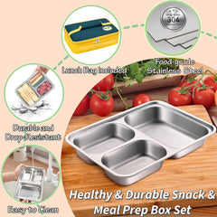KTKUDY metal bento lunch boxes for meal prep