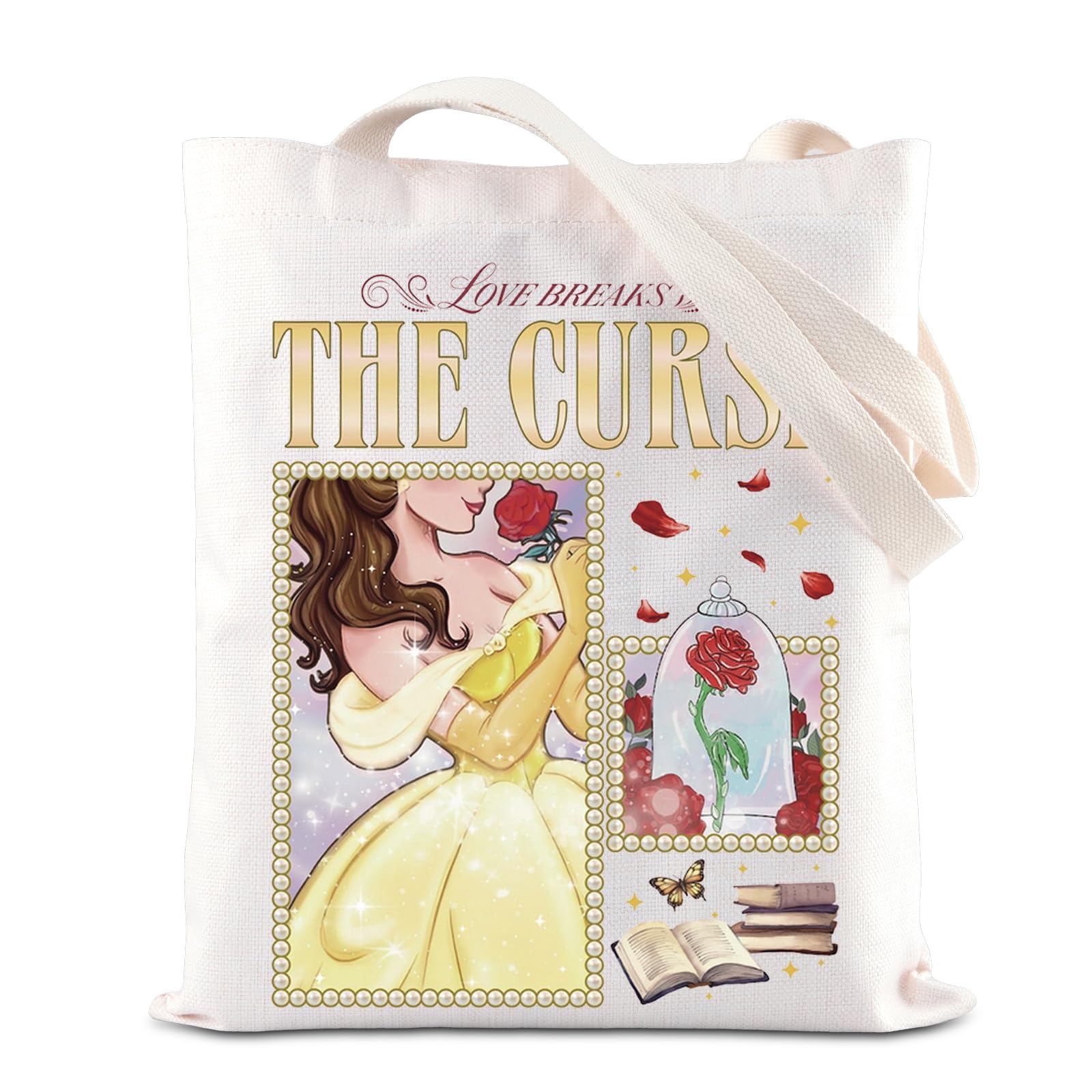 KUIYAI tote bag with two sided colorful pattern