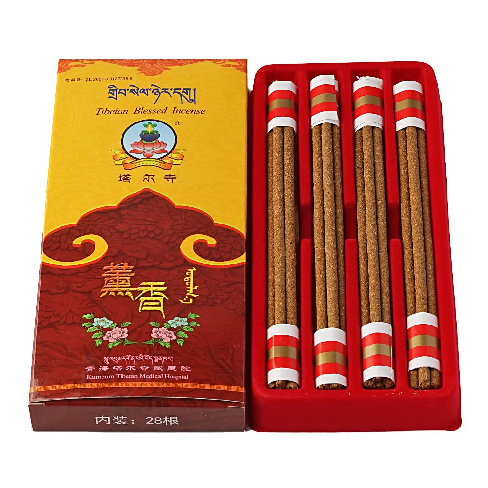Kumbum Monastery incense sticks 28 pack 15 cm long 4 mm diameter
