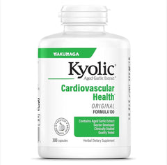 Kyolic Aged Garlic Extract bottle showing Formula 100