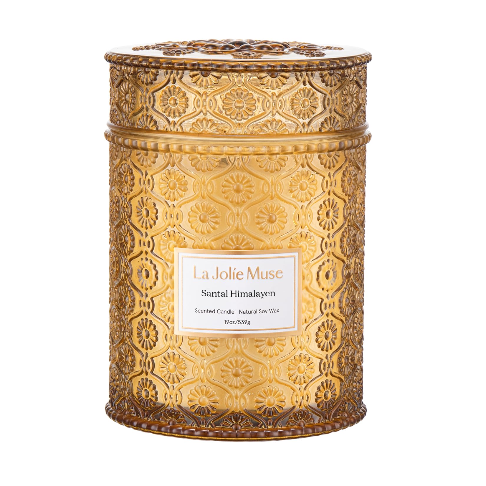 LA JOLIE MUSE Santal Himalayen Candle 19 oz jar with wooden wick