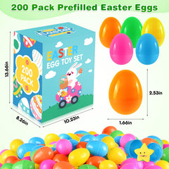 Prefilled Easter eggs with toys for kids party favors