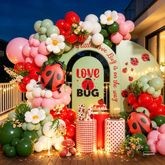 Three daisy balloons included in the kit