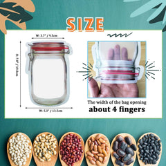 red reusable snack bags 500ml laffeya for cookies