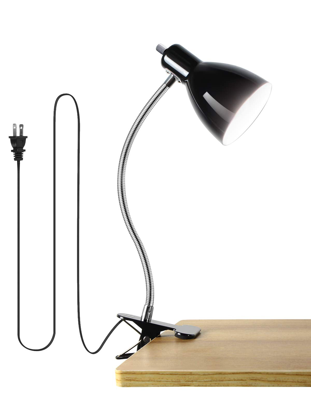 LALISU desk lamp with adjustable gooseneck on desk