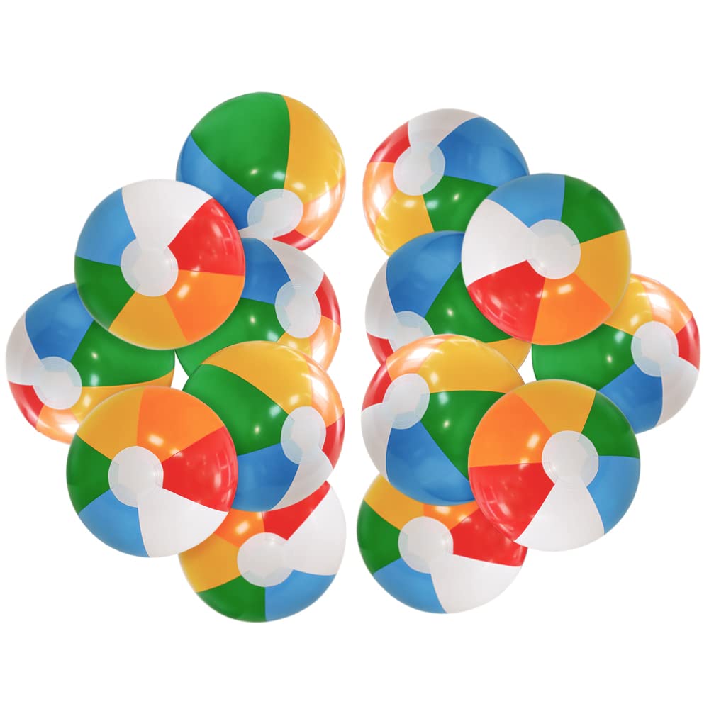 Lamnhin 12 inch beach ball for kids in a 14 pack