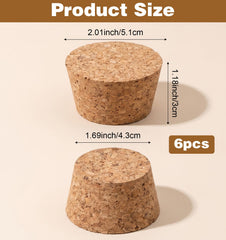 Large 2 inch wooden cork stopper