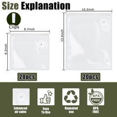 Large bags size 13.4x10.2 inches