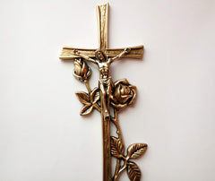 handmade catholic wall cross decor