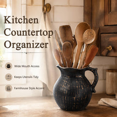Soft silicone buffer pad lining protects utensils from scratches