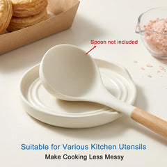 Notch design spoon rest fits ladles and spatulas