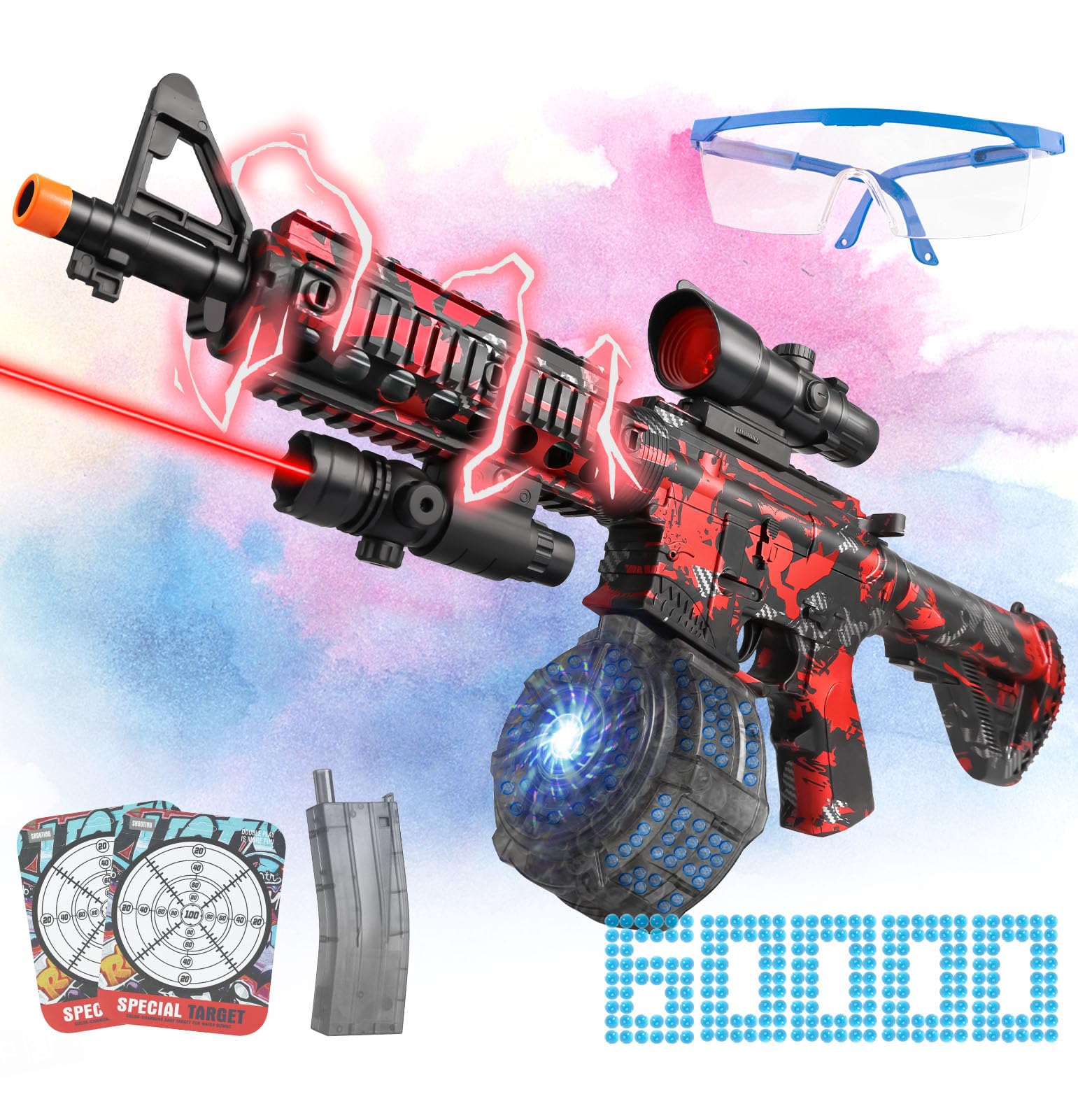 Large Electric Gel Splat Blaster front view