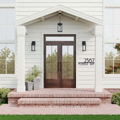 Large house number sign for street readability
