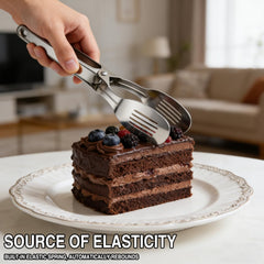 Large jaws on tongs for gripping big pieces of food
