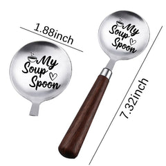 Versatile spoon for chicken soups cereals and ice cream