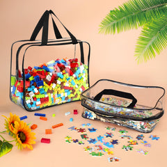 Two-handle design toy storage bags ready for transport