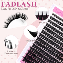 Lightweight soft fibers lash clusters for all day wear