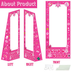 Last Disco Cowgirl themed standee as party prop