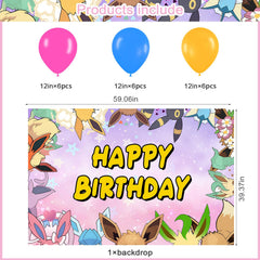 18 piece latex balloon pack for cartoon theme party