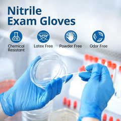 latex-free nitrile gloves for cleaning and food prep