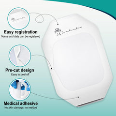 Latex-free hypoallergenic film dressing for comfortable wear
